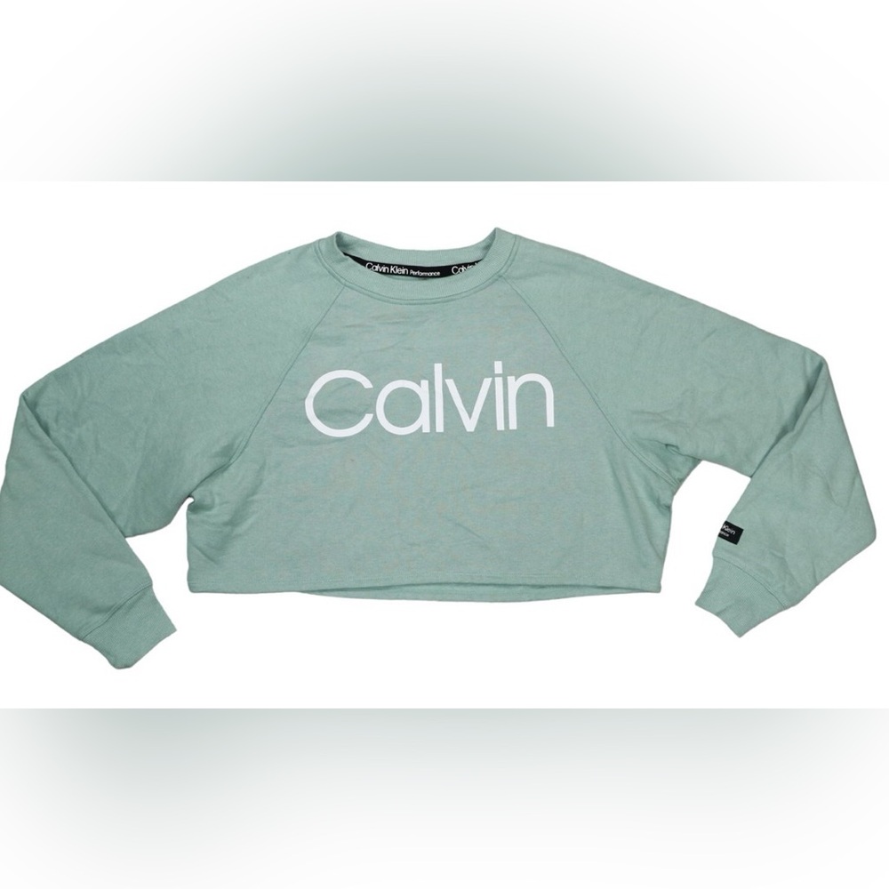 Calvin Klein Mint Logo Crop Top